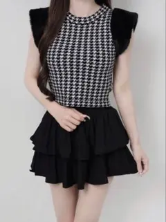 Lumignon tweed-like ribbon knit ルミニョン Lumignon tweed-like ribbon knit ルミニョン - メルカリ