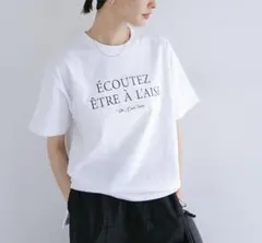 ロゴプリント 半袖Tシャツ ホワイト andmeのサムネイル