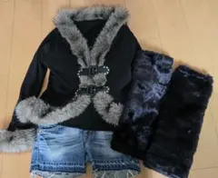 00s 平成ギャル NANAミサミサ y2k ギャル男 ファー付き jacket - メルカリ