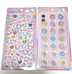 ハッピーマーチ ジュエルプチドロップシール おはじきシール 2枚セット