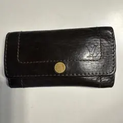 Louis Vuitton レザーキーケース ダークブラウン