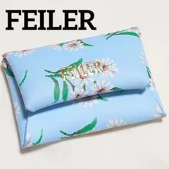 未使用 FEILER フェイラー マルチケース 小銭入れ コインケース ブルー