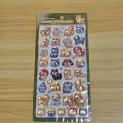 ボンボンドロップシール　和柄　柴犬