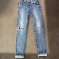 スキニーデニムパンツ ライトブルー XSのサムネイル