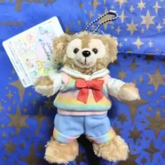 ダッフィー★ぬいぐるみバッジ★ハートフェルト　レターズ　オブ　フレンドシップ