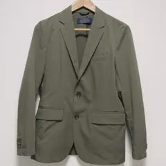 ナノユニバース　SOLOTEX テーラードジャケット　オリーブ S ダメリーノ