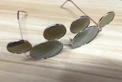 ディズニー　サングラス　ミッキーシェイプ　ピンクゴールド　ファッション用グラス