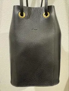 イボーナ　テトラ巾着バック　ブラック
