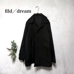 field／dream　オンワード樫山　タイトアウター　ナイロンコート　黒　Mのサムネイル