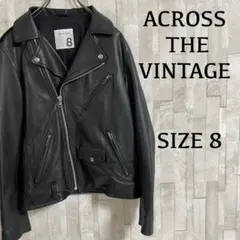古着 ACROSS THE VINTAGE ダブルライダースジャケット 8