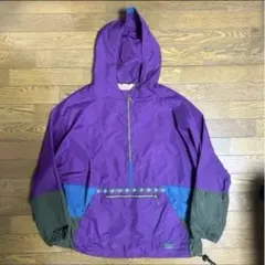 80s L.L.Bean アノラックジャケット 80s USA製 L.L.Bean ナイロン アノラックパーカー 青 W-M - Sixpacjoe