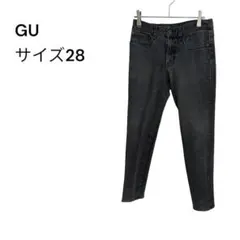 GU ジーユー　ウルトラストレッチスキニージーンズ　28　グレーブラック