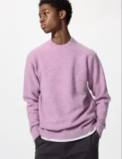 UNIQLO クルーネックニット パープル Sサイズのサムネイル