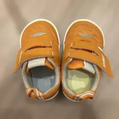 IFME オレンジ ベビーシューズ 12.5cm