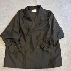 【未使用】Vin シアーシャツジャケット 黒のサムネイル