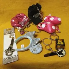 東京ディズニーリゾート／ストア　ミッキー＆ミニー　キーホルダー・ストラップ 7点