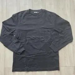 UNIQLO U　クルーネックT(長袖)　ブラック　Mサイズ