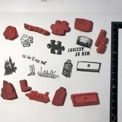 に*こ様 ミニスタンプセット　ラバースタンプ