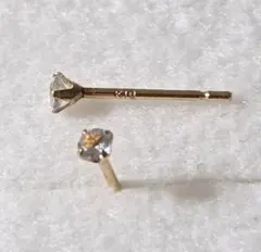 k18 アクアマリンピアス