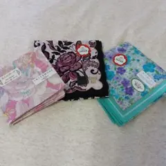 INTERMODE 花柄ハンカチ 3枚セット