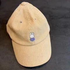 ミッフィー コーデュロイ キャップ ベージュ