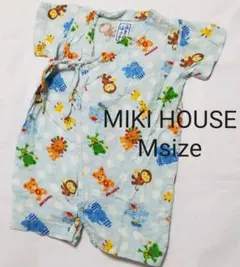 ミキハウス ★ぷっちー キリン ゾウ 甚平 ロンパース オール 70 80