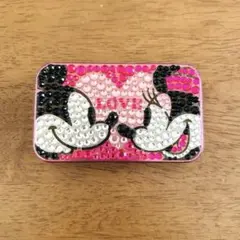 ミッキー ミニー キラキラストーン スライド缶ケース 小物入れ ピルケース