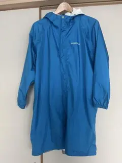 mont-bell レインコート 青　160 s モンベル 男女 美品　雨具のサムネイル