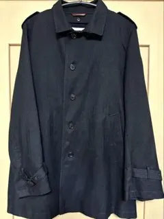 LES MUES ビジネス ステンカラーコート ブラック Mサイズ(170cm)