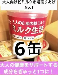 ミルク生活プラス300g×6個セット 森永乳業 大人のための粉ミルク ミルク生活プラス 300g※取り寄せ商品