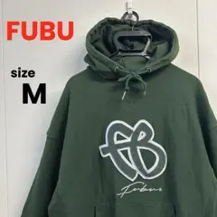 FUBU フブ スウェット パーカー ロゴ ワッペン 刺繍 リブ切替 フーディーのサムネイル