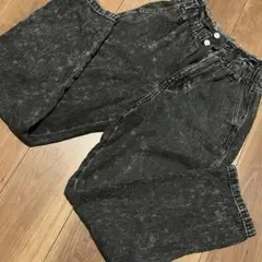 WEGO ブラックデニム パンツ S