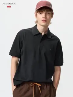 新品未着用 難あり ユニクロ ドライカノコポロシャツ JW ANDERSON 黒