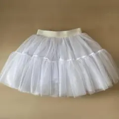 8Yホワイトチュール パニエ スカート