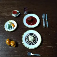 ミニチュア玩具✩.*˚コース料理(洋食)