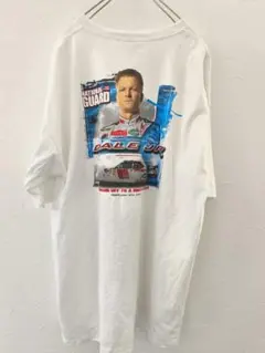 ​【超希少2XL】NASCAR ナスカー Tシャツ 両面デカプリント 白