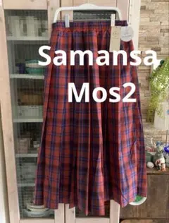 Samansa Mos2 サマンサモスモス　柄アソートプリーツスカートのサムネイル