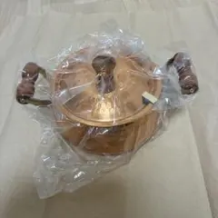 銅製 両手鍋 銅鍋 木製ハンドル 18cm