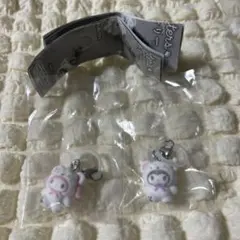 サンリオ　めじるしアクセサリーふわふわスノー　マイメロ＆クロミ