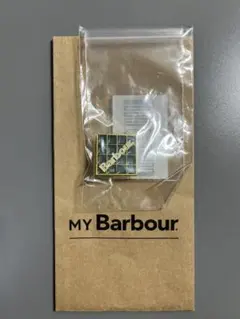 【新品未開封】Barbour ゴールド グリーン ピンバッチ