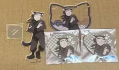 忍たま乱太郎 ナンジャタウン 諸泉尊奈門 ハート缶バッジ アクリルスタンド