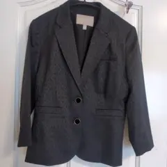 BANANA REPUBLIC テーラードジャケット 黒 ブラック 七分袖