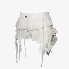 パンツ THEREDTHREAD veil frill garter shorts THEREDTHREAD veil frill garter shorts - メルカリ