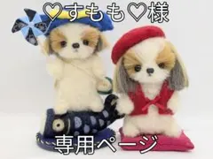 ♡すもも♡様専用ページ 羊毛フェルト 5月作品＆ちゃんちゃんこシーズーちゃん