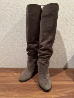 Jimmy Choo ジミーチュウ チャコールグレー スエードブーツ