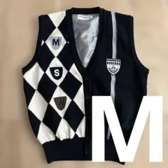 Munsingwear GrandSlam ゴルフベスト アーガイル ブラック