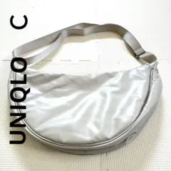 美品✨️UNIQLO：C　レザータッチラウンドバッグ