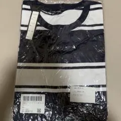 Barcedas ネイビー ストライプ Tシャツ LL