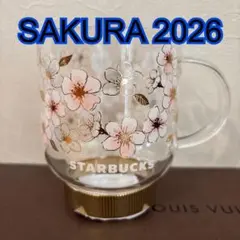 SAKURA2026耐熱グラスマグゴールド355ml スターバックス　完売