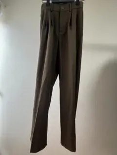 ロングパンツ ブラウン Mサイズ 丈長め